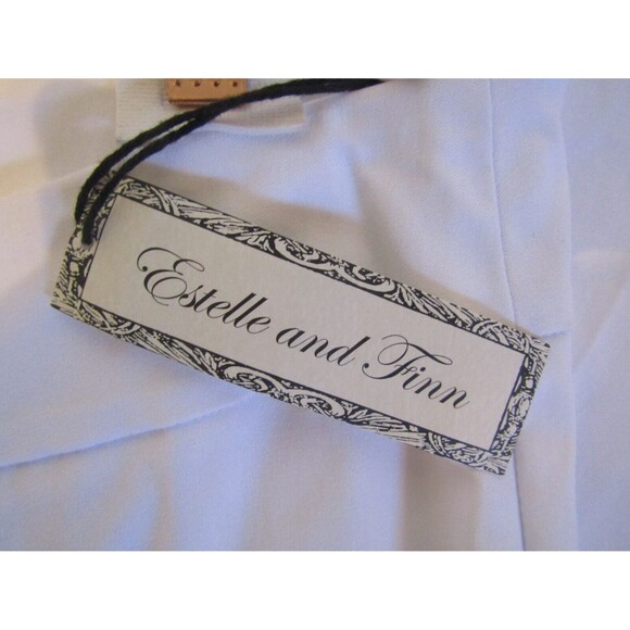 Estelle and Finn Classic Pull On White Ankle Pant Retail $169 NWT Sz 14 - Picture 7 of 8
